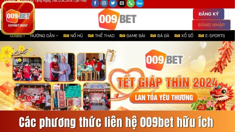Các phương thức liên hệ 009bet hữu ích