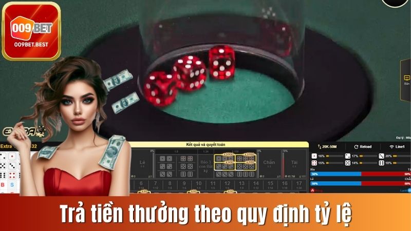 Đơn vị trả thưởng theo tỷ lệ đã quy định