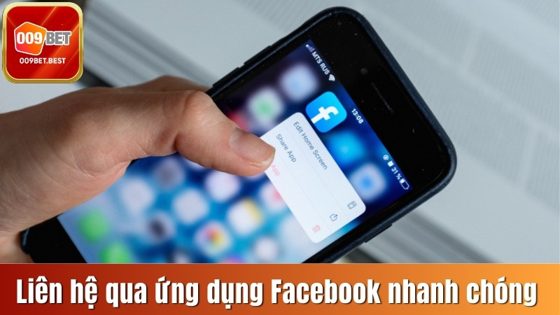 Liên hệ qua ứng dụng Facebook nhanh chóng